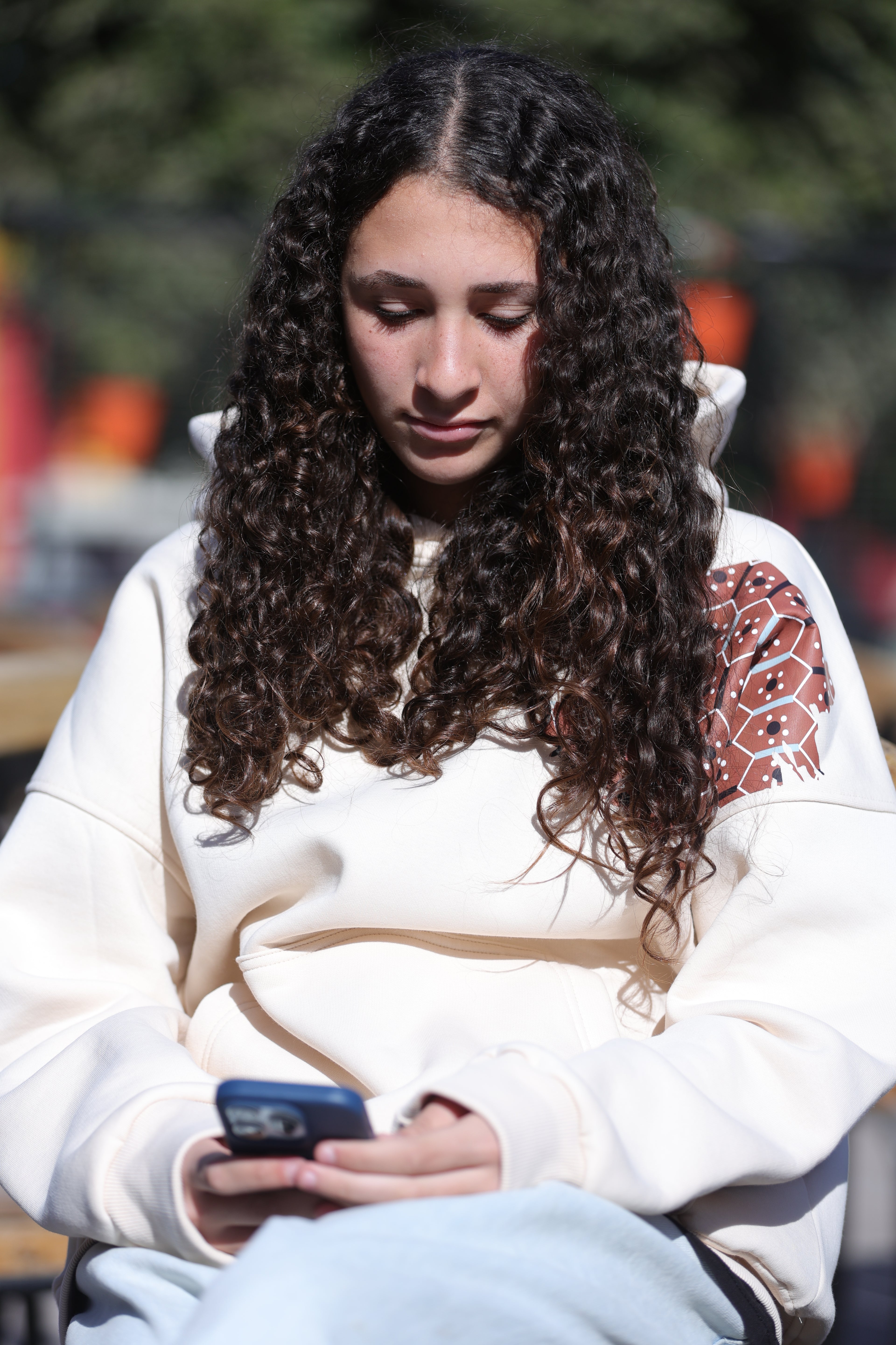 Eye Mask hoodie - Soft Cream